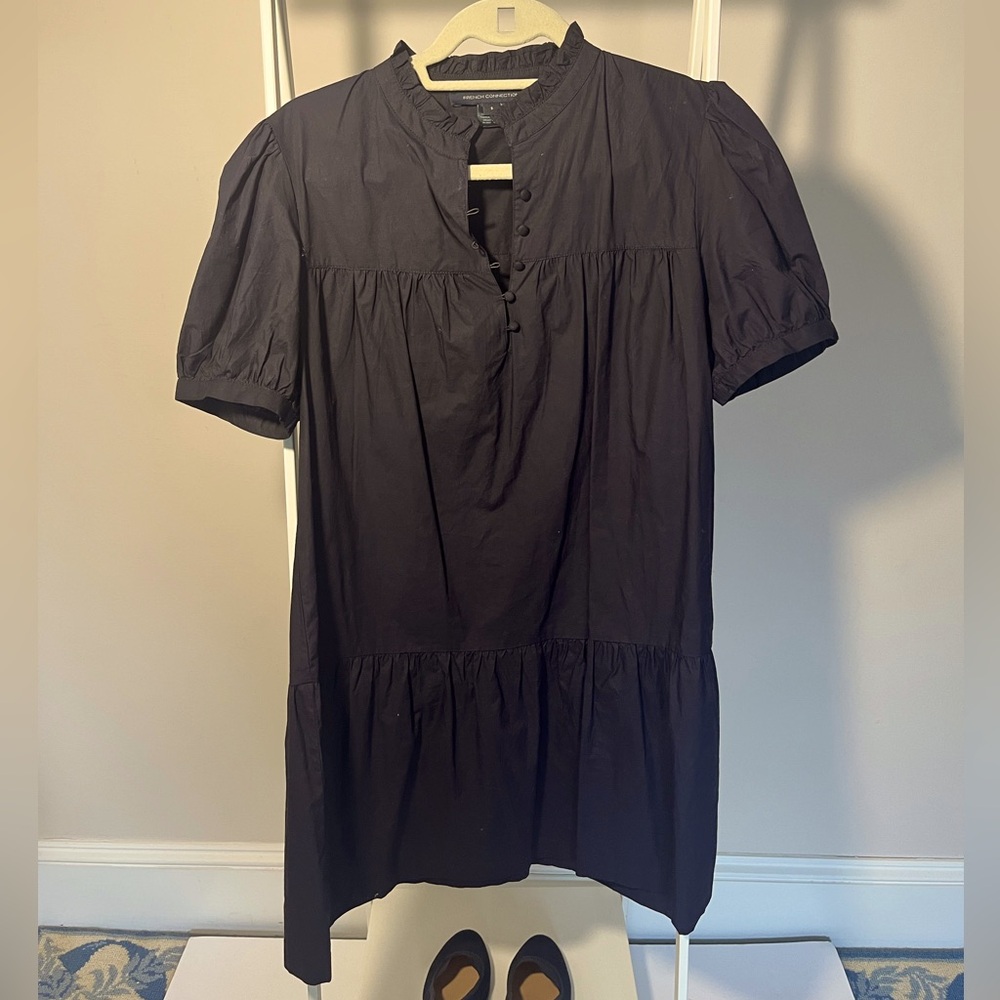 French Connection - lightweight summer dress - black size Small